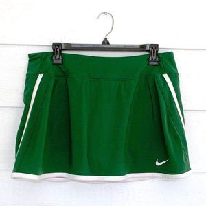 Nike Dark Green Tennis Skort White Trim Size L